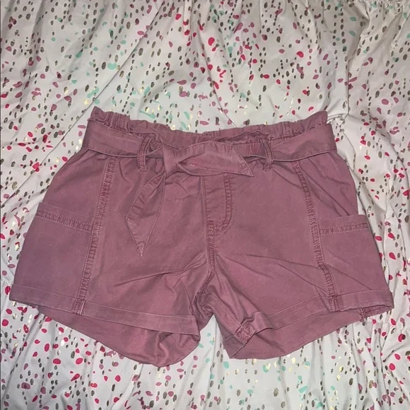 Women's Mauve Tie-Waist Shorts - Picture 1 of 1